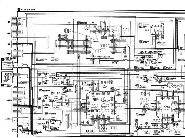 Technics PS-SL 900 Schaltplan Digitalteil