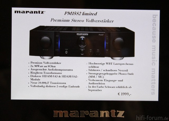 Marantz PM 15S2 Limited   1