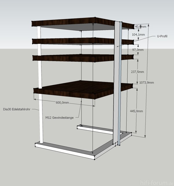 Entwurf HifiRack (Flexy Rack)