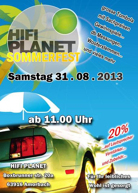 Sommerfest 2013 Flyer