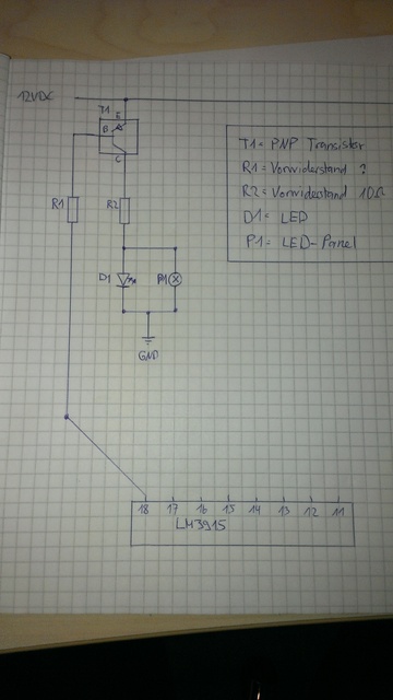 Schaltplan VU-Meter