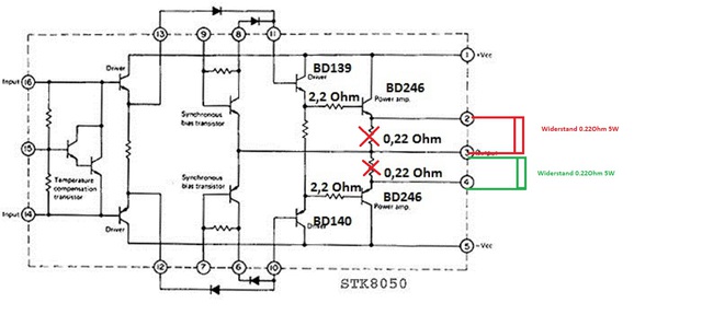 stk8050 externe Emitterwiderstnde