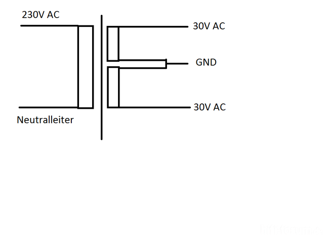 Transformator-Anschlussplan