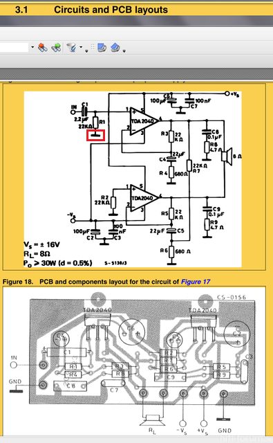 Verstarker Gebruckt Lyout Datasheet 79677