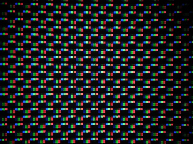 1-Pixel-Feld auf UHD-TV, unskaliert