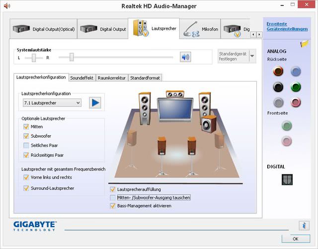 Realtek HD Audiomanager