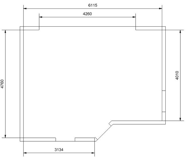 Grundriss Wonhzimmer