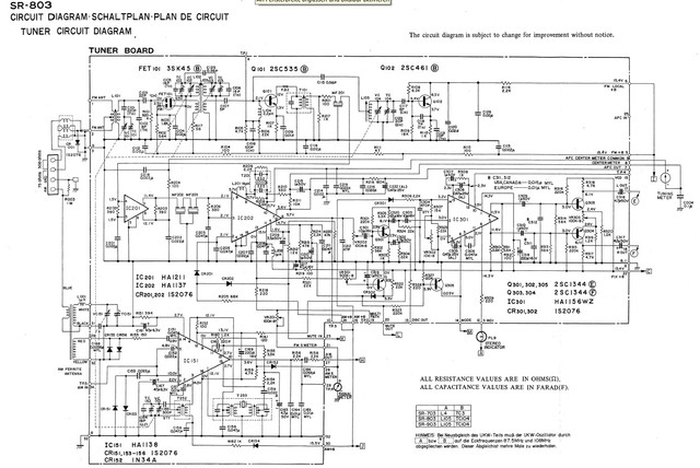 Hitachi SR-803 - Tuner