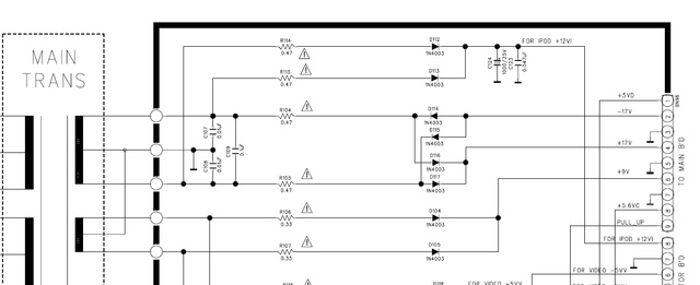 HK AVR-247 - Netzteil