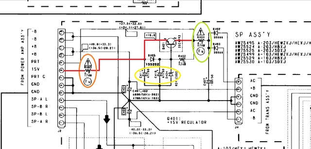 Pioneer a-103 - Power Supply