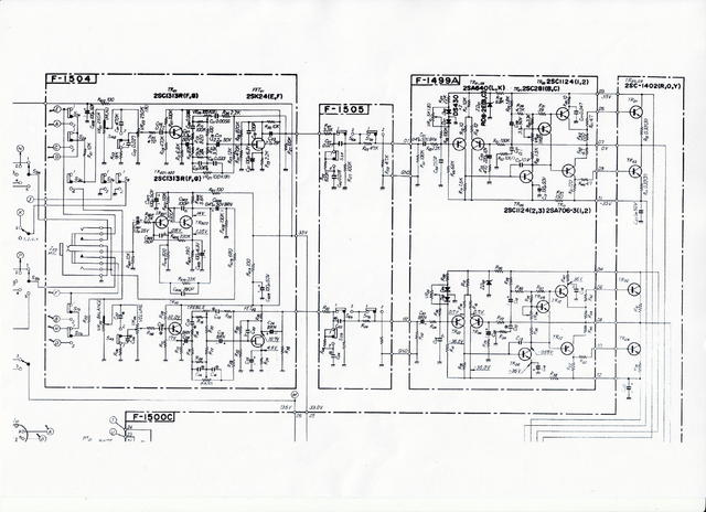 Sansui Treiberplatine Schaltplant