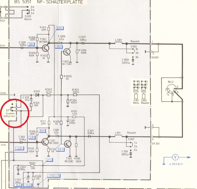 Telefunken Stummschalter