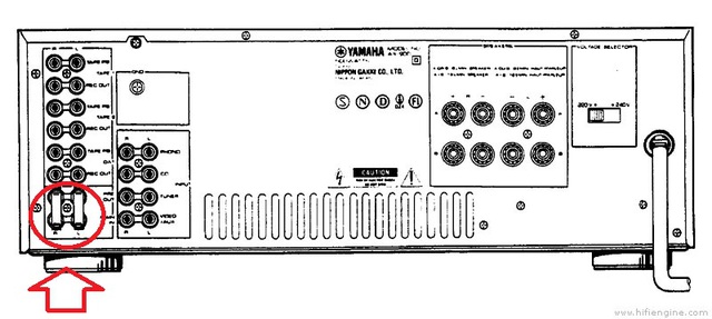 Yamaha Ax 900 Rear Panel