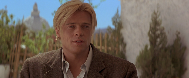 Brad Pitt Seven Years In Tibet Ice Blond Hair Movie Photo