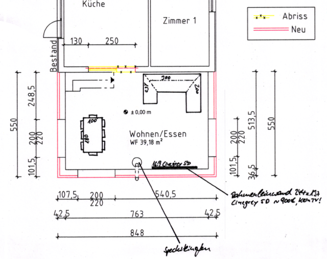 Zeichnung Neubau EG