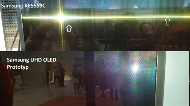 Lichtreflektion Samsung OLED2