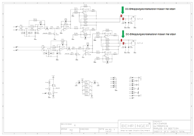 Behringer dcx2496 схема