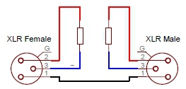 XLR Mit Widerstände