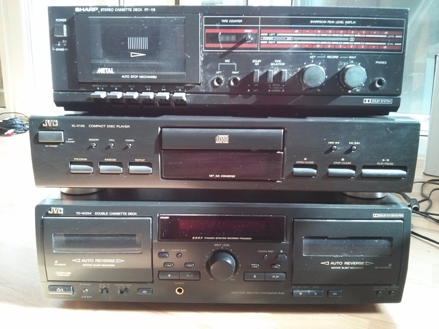 JVC XL-V120 / TD-W254 + Sharp RT 115