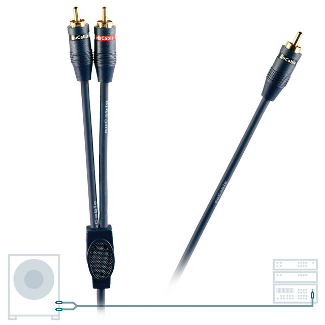 Nucable Y Sub 5 Subwoofer Cinch Kabel