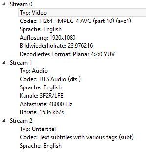 VLC Codec Info