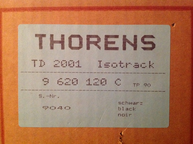 Thorens TD 2001 Isotrack
