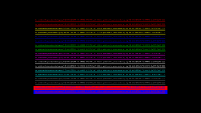 4:4:4 Chroma Testbild