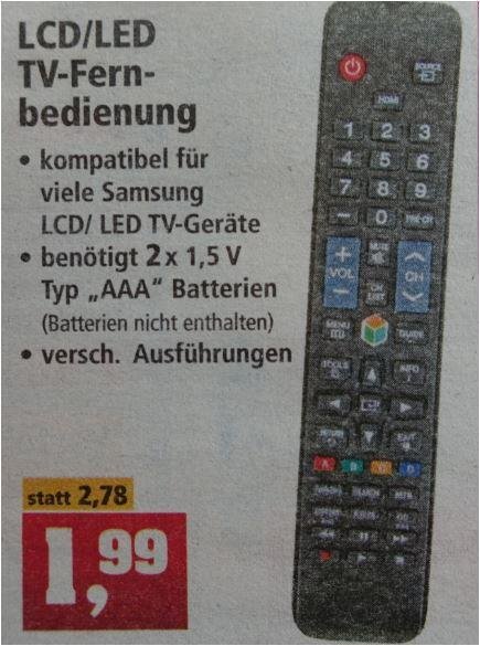 Nachgebaute Samsung-Fernbedienung