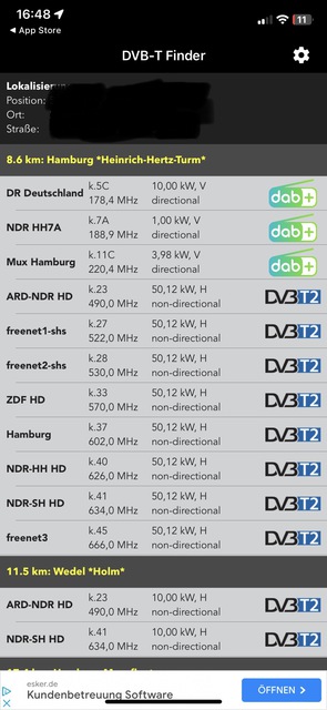 DVB-T2 Finder 