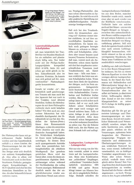 Reportage "hifi 78"-Messe (ELO, 1978) - 5