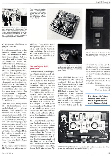 Reportage "hifi 78"-Messe (ELO, 1978) - 6