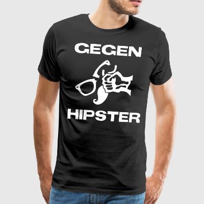 gegen-hipster-herren-t-shirt-maenner-premium-t-shirt