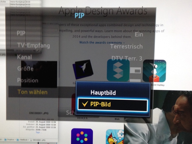 Screenshot Samsung PIP Einstellungen