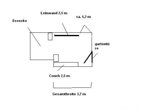 Skizze Wohnzimmer