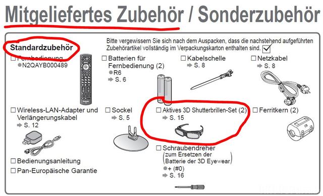 Zubehoer Panasonic