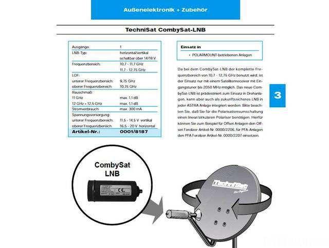 TechniSat Comby-Sat Single-LNB