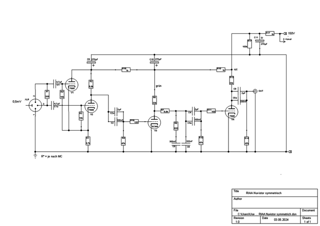 RIAA Nuvistor Symmetrich