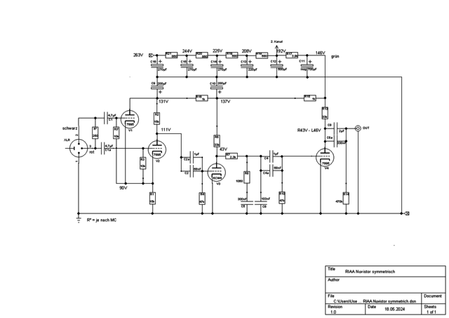 RIAA Nuvistor symmetrich