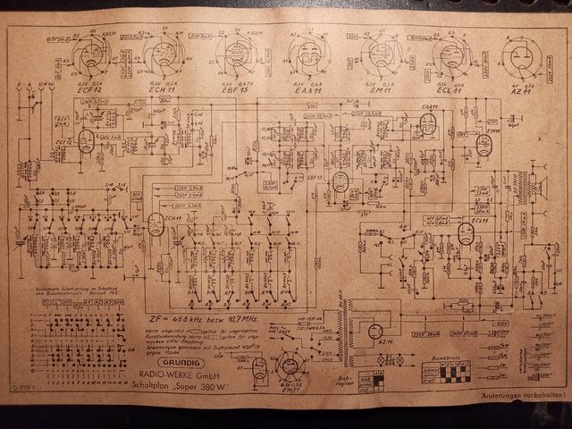Grundig Super 380W Schaltbild gro