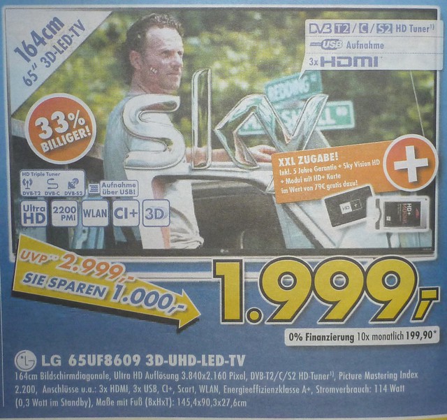 65UF8609 Werbung Vom 11.11.2015 Euronics