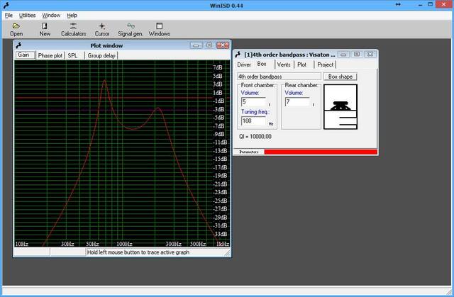 Visation WS13E im zu kleinem Bandpass