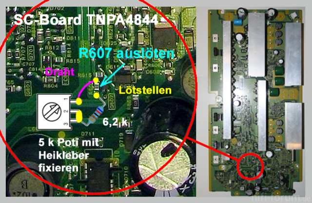 R607 - SC-Board TNPA4844 Modifizierung