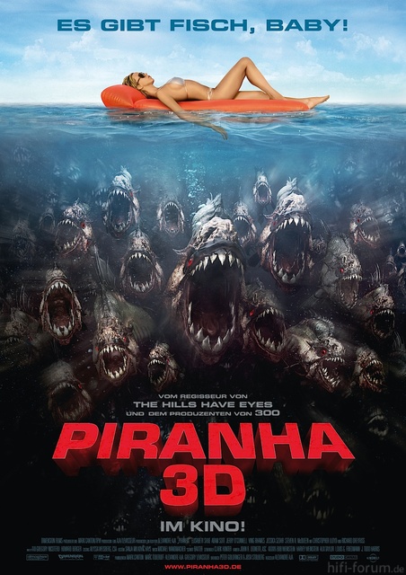 Piranha 3d Poster De Large Xxl 2010