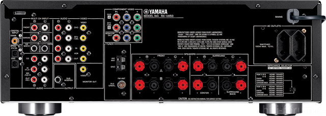 Yamaha RX-V 450 Rückansicht