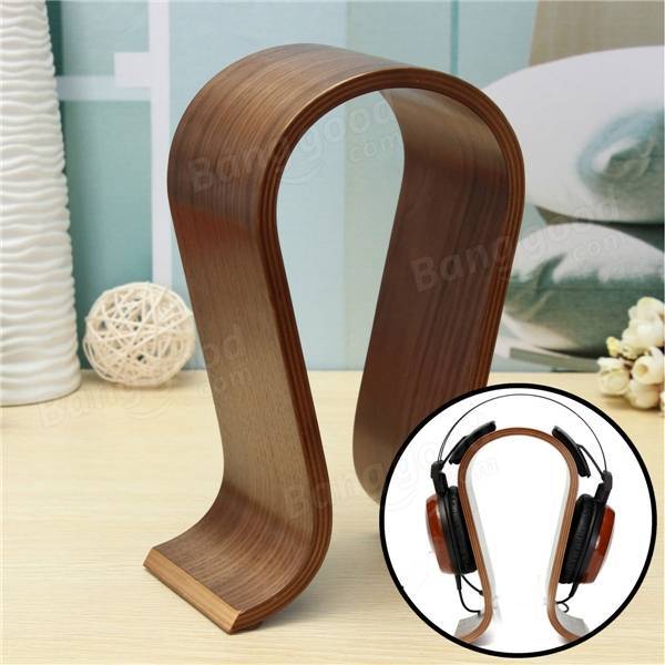 Wooden Headphone Stand