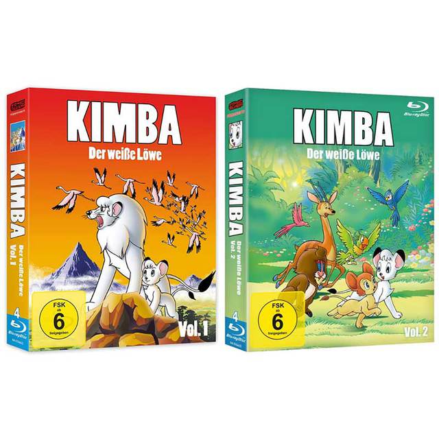 Kimba Der Weiße Löwe Vol  1 Und Vol  2 Blu Ray