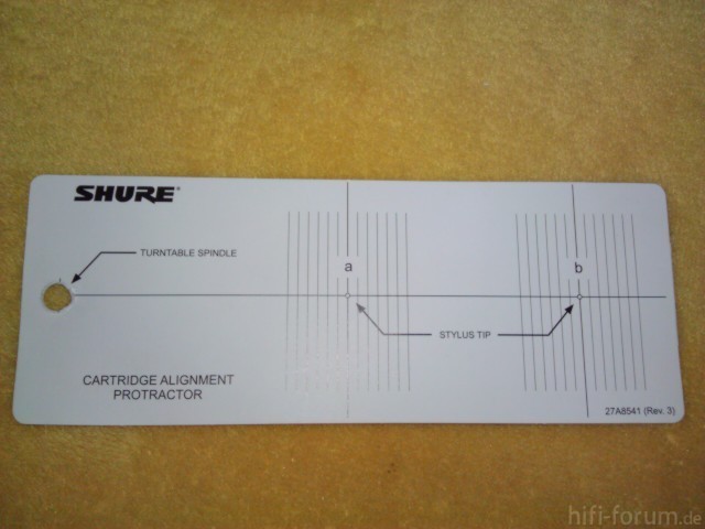 Shure Schablone