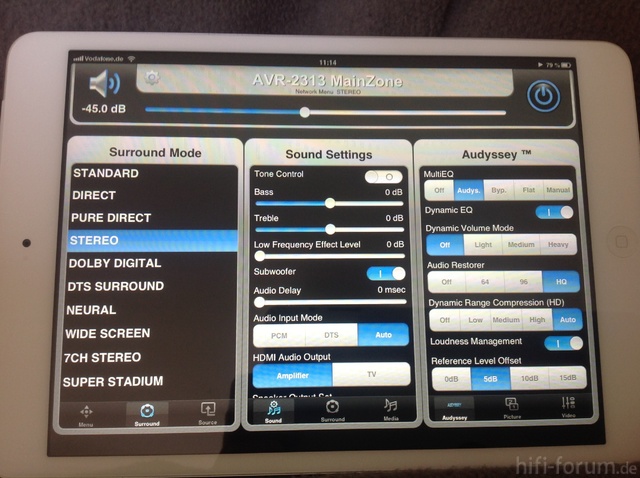 Denon Audyssey Ipad