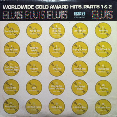Elvis Presley - Worldwide Gold Award Hits, Part 1 & 2 1974
