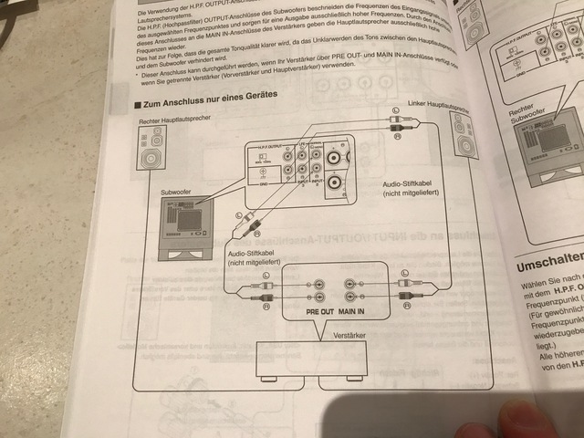 Anleitung Subwoofer